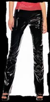 Straight Leg Vinyl Pants