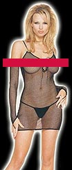 Fishnet Dress and gloves