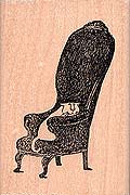 Comfy Cat Rubber Stamp