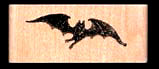 Gorey Bat Rubber Stamp