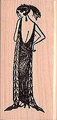 Gorey Vamp Rubber Stamp
